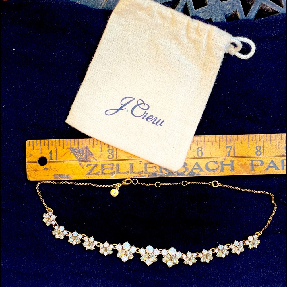 J. Crew rhinestone necklace. Excellent condition.